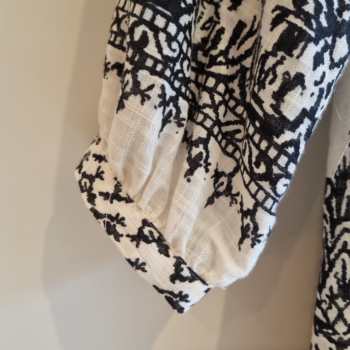 Zara block print dress Black/White XXL