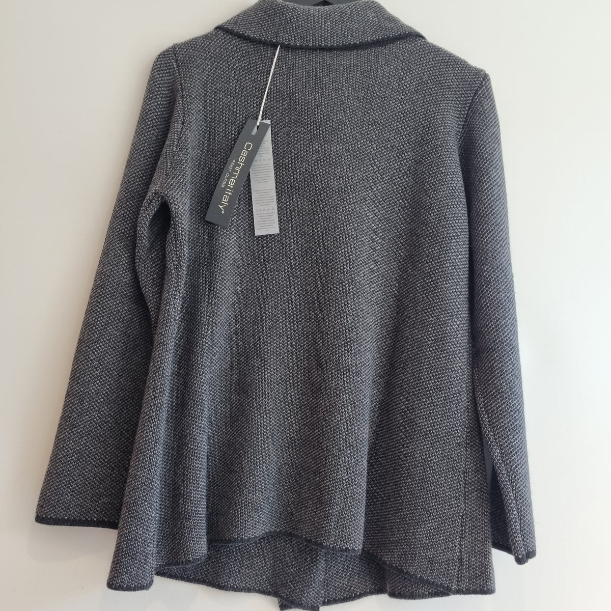 Cashmeritaly cashmere blend knit cardigan Dark Grey/Grey One Size