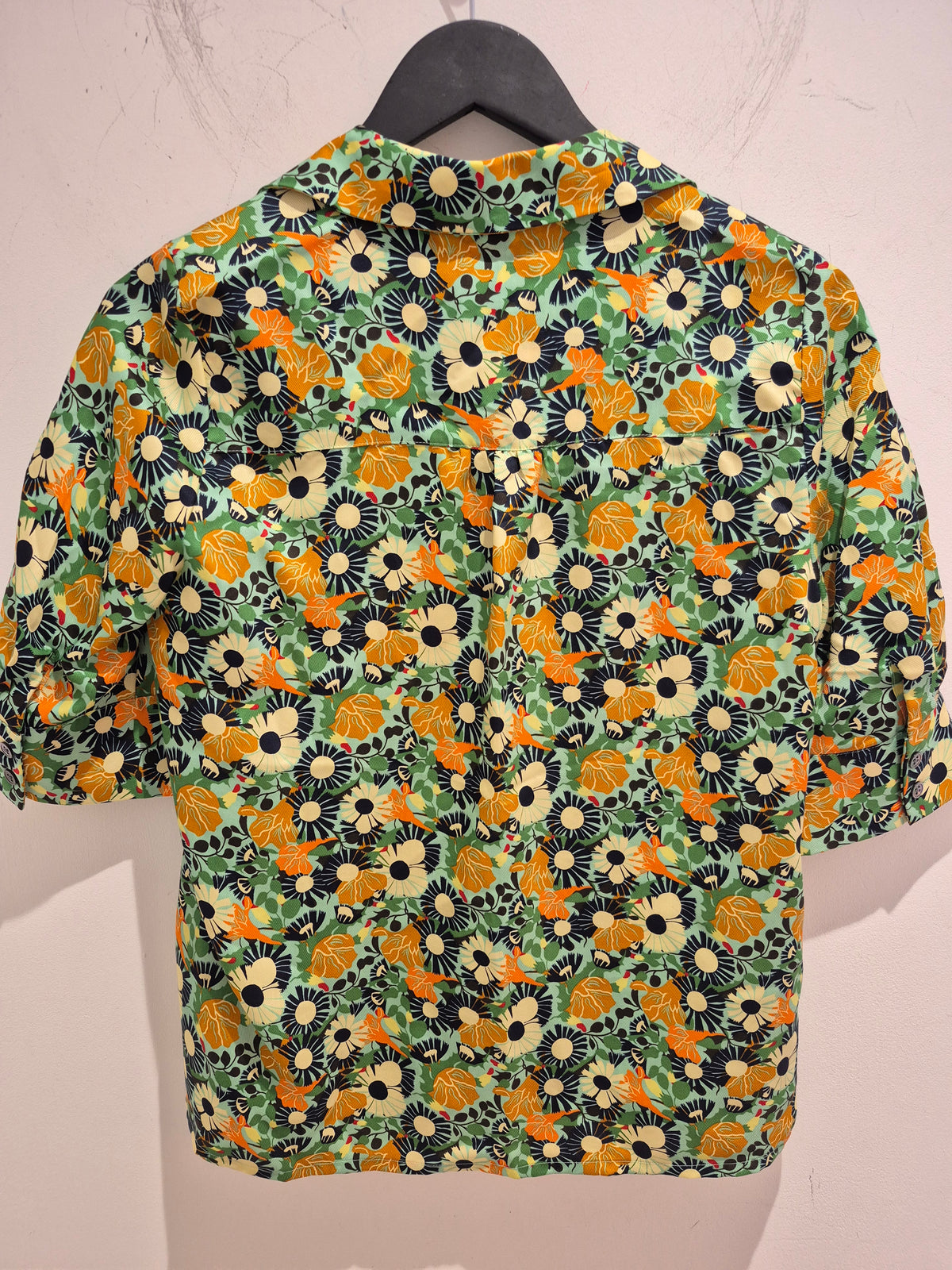 Toast flower print boxy Shirt Multi Size 8