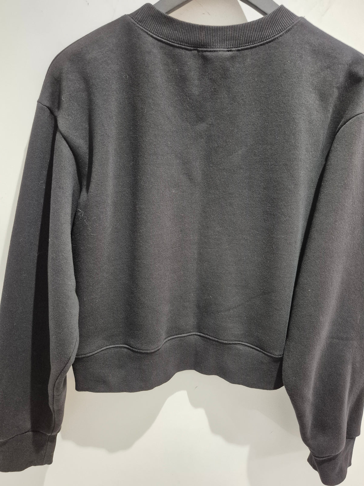 Sandro embellished heart sweater Black/Silver Size Small