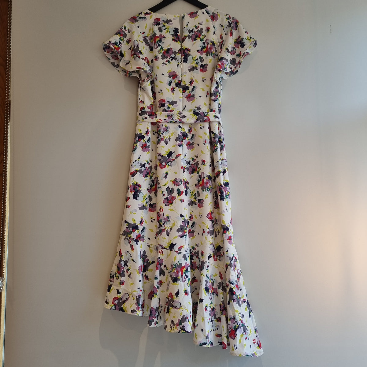 Phase Eight 'Lorel' Floral print dress Ivory/Lilac/Lime Size 14