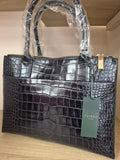 Hobbs Bag Oxford Tote Croc Navy One Size