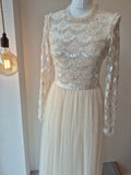 Needle & Thread embellished maxi dress Champagne Size 10