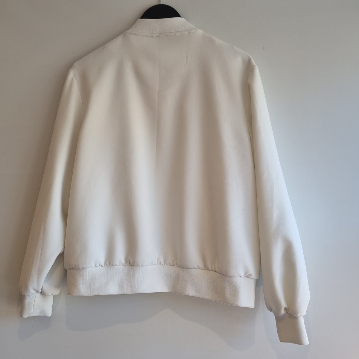 M&S Bomber Jacket Ivory Size 14