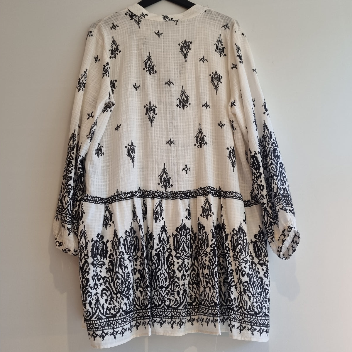 Zara block print dress Black/White XXL