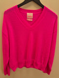 Crush Jumper Cashmere Neon Hot Pink Medium
