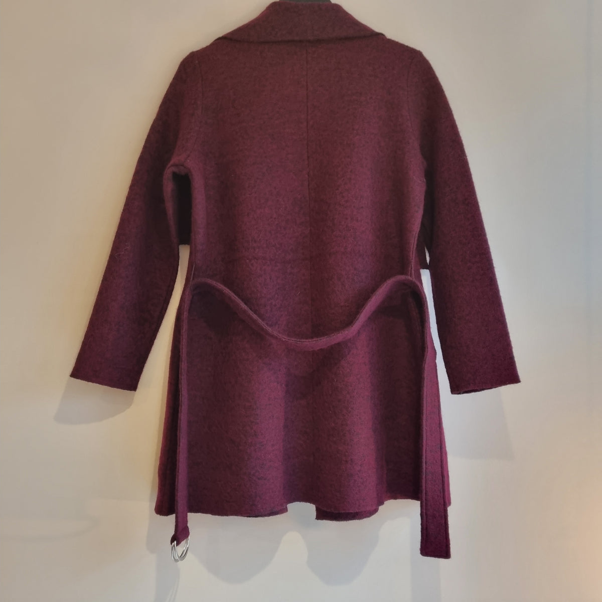 Phase Eight felted wrap coatigan Wine/Black Size Small