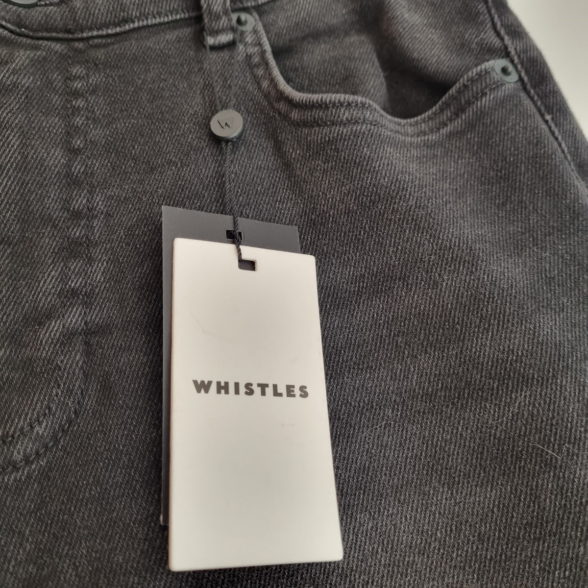 Whistles sculpted skinny jean Black Size 30