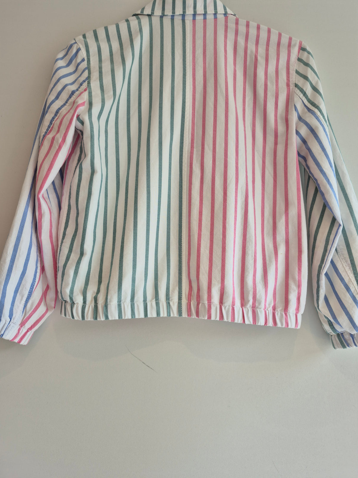 Polo Ralph Lauren Contrast Stripe Bomber Jacket White/Multi Size Medium