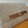 Dune Diamante Turnlock Clutch bag Silver Tone One Size