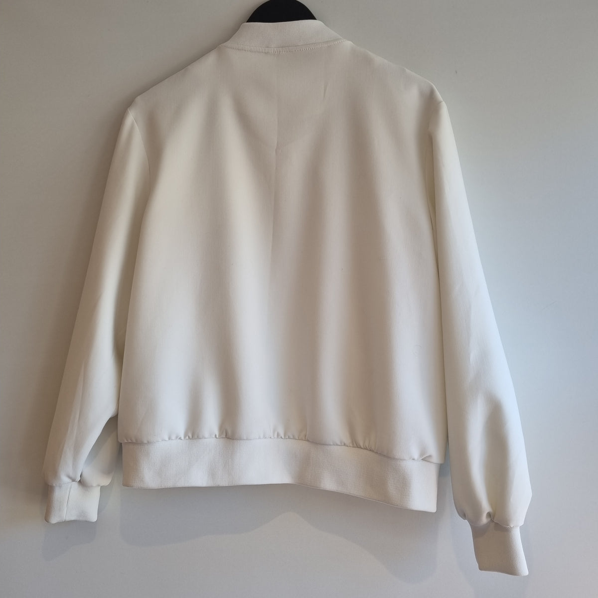M&S Bomber Jacket Ivory Size 14
