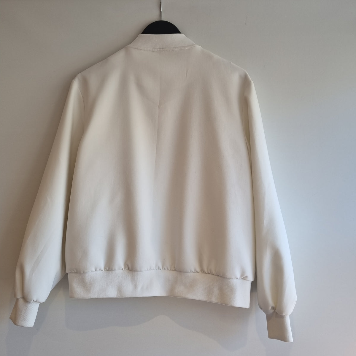 M&S Bomber Jacket Ivory Size 14
