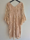 Frank Lyman embellished cocktail dress Champagne Size 12