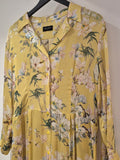 Sand Copenhagen Floral Silk Maxi Dress Yellow/Ivory Size Large