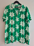 Hunky Trunks SS Shirt Sun Swirl Green/White Size Large