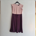 Phase Eight Occasion Stella Bow dress Rose/Bordeaux Size 16