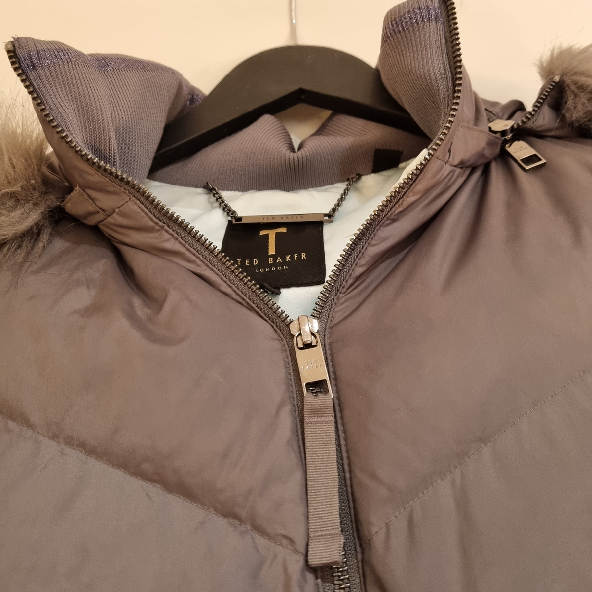 Ted Baker 'Lavenia' padded coat Grey Size 3