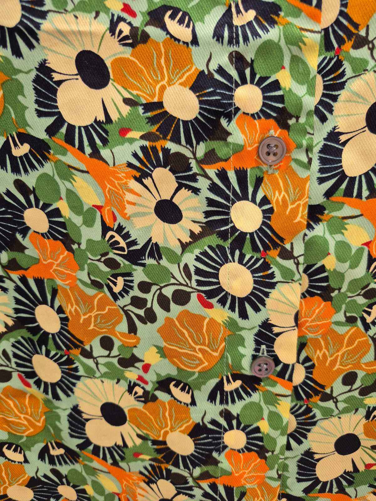 Toast flower print boxy Shirt Multi Size 8