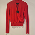 Sarah Pacini Crossover Jumper Poppy Red One Size