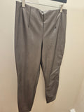 Phase Eight Amina Faux Leather Jegging Pewter Size 14